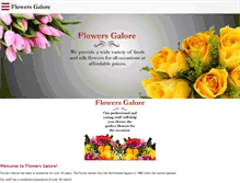 Tablet Screenshot of flowersgalore.co.za